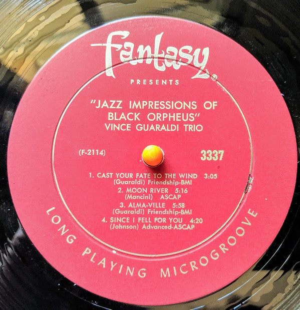 Vince Guaraldi Trio : Jazz Impressions Of Black Orpheus (LP, Album, Mono)