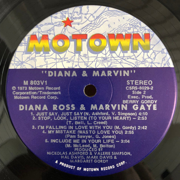 Diana Ross & Marvin Gaye : Diana & Marvin (LP, Album, Spl)