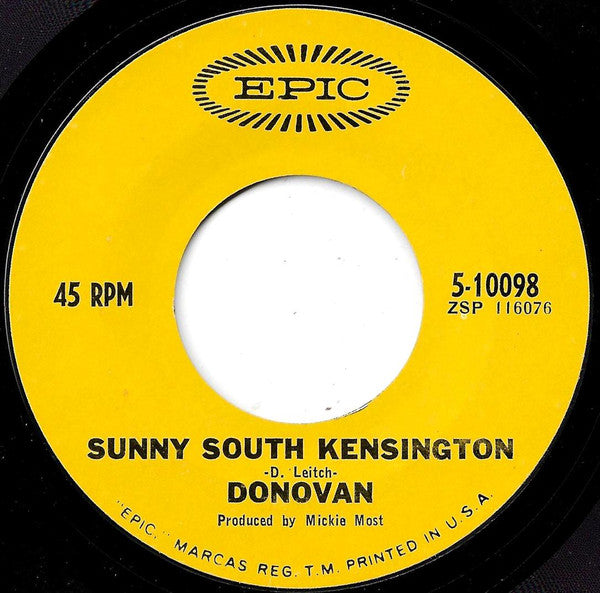 Donovan : Mellow Yellow (7", Single, Mono, Styrene, Pit)
