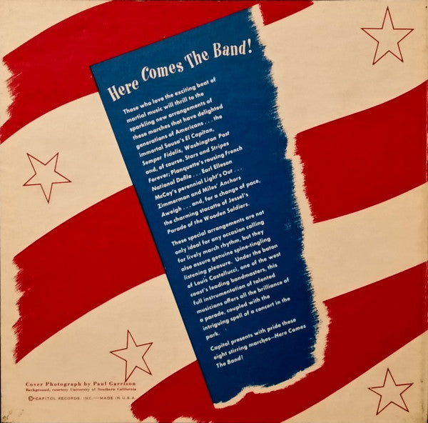 The Louis Castellucci Military Band : Here Comes The Band! (4x7", Album)