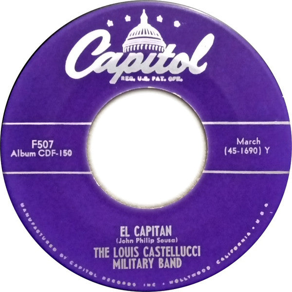 The Louis Castellucci Military Band : Here Comes The Band! (4x7", Album)