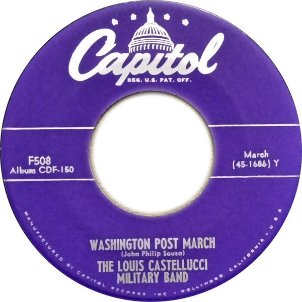 The Louis Castellucci Military Band : Here Comes The Band! (4x7", Album)