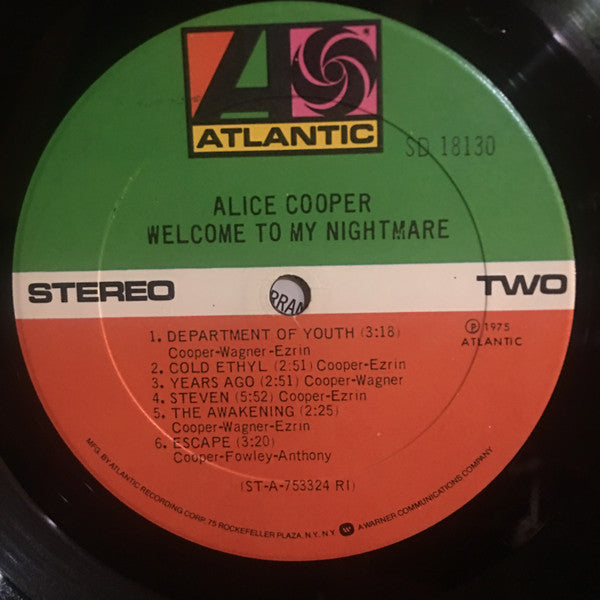 Alice Cooper (2) : Welcome To My Nightmare (LP, Album, RI)