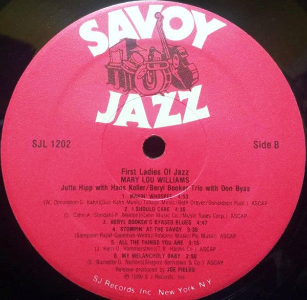 Mary Lou Williams, Jutta Hipp With Hans Koller, Beryl Booker Trio With Don Byas : First Ladies Of Jazz (LP, Comp)