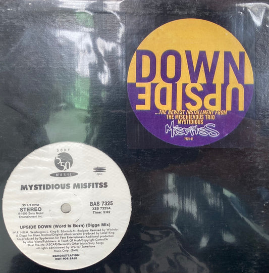 Mystidious Misfitss : Upside Down (Digga Mix) (12", Promo)
