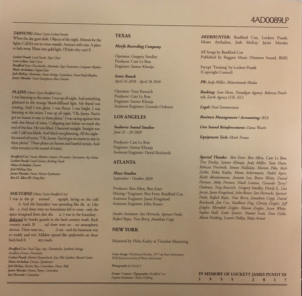 Deerhunter : Why Hasn't Everything Already Disappeared? (LP, Album, Tex)