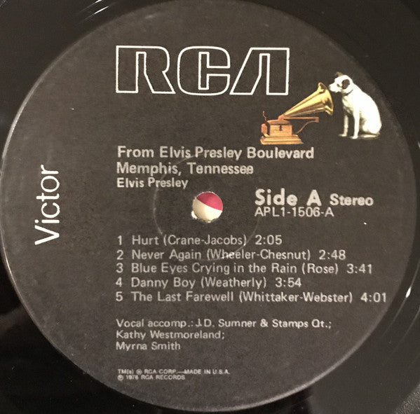 Elvis Presley : From Elvis Presley Boulevard, Memphis, Tennessee (LP, Album, RE, Bla)