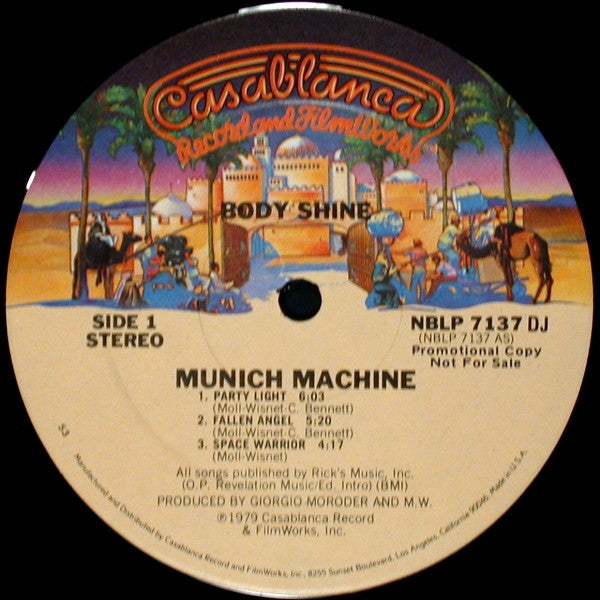 Munich Machine : Body Shine (LP, Album, Promo, 53 )