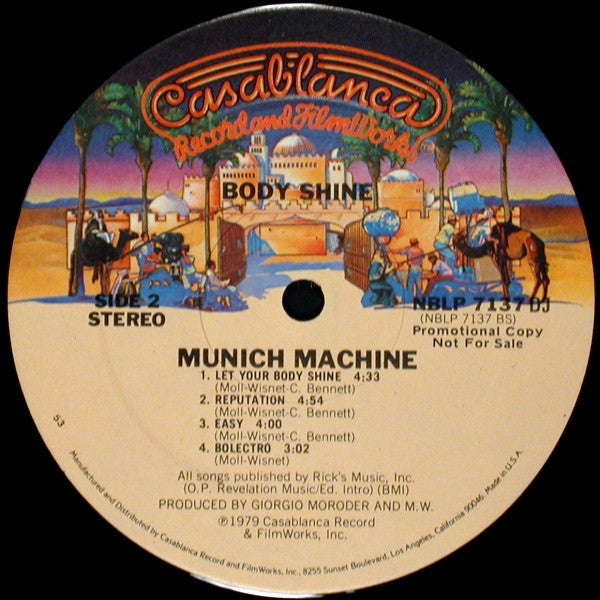 Munich Machine : Body Shine (LP, Album, Promo, 53 )