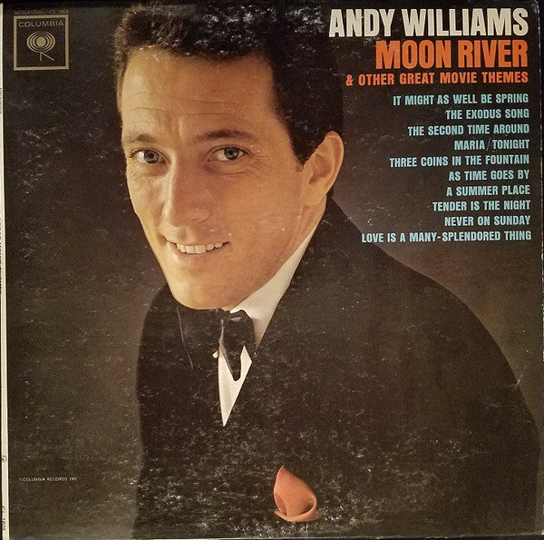 Andy Williams : Moon River And Other Great Movie Themes (LP, Album, Mono, RP)