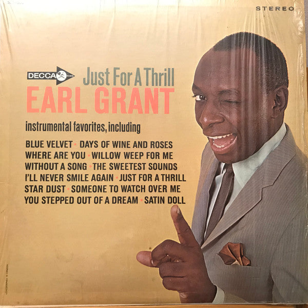 Earl Grant : Just For A Thrill (LP, Album)