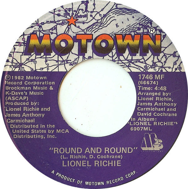 Lionel Richie : Stuck On You / Round And Round (7", Single)