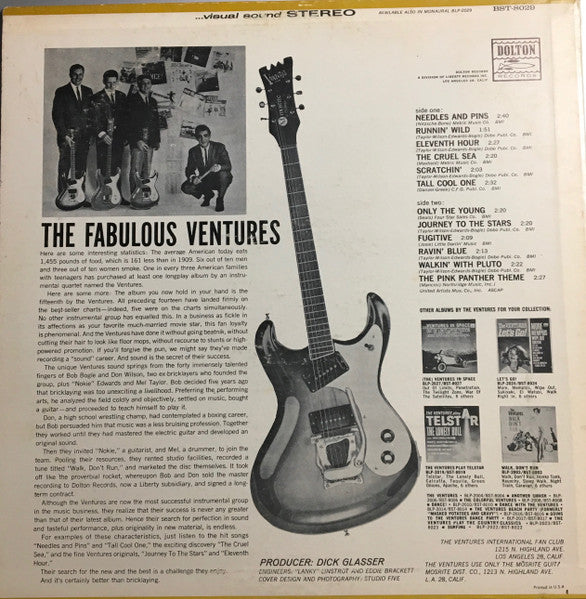 The Ventures : The Fabulous Ventures (LP, Album)