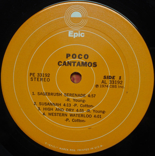 Poco (3) : Cantamos (LP, Album, Die)