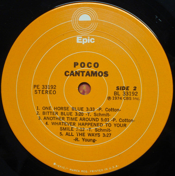 Poco (3) : Cantamos (LP, Album, Die)