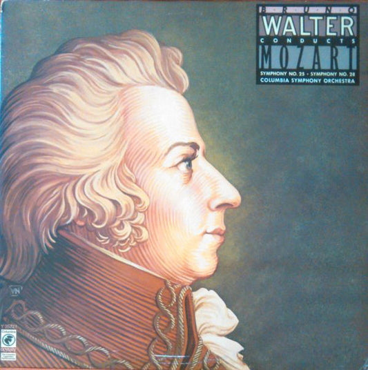 Bruno Walter Conducts Wolfgang Amadeus Mozart, Columbia Symphony Orchestra : Symphony No. 25 / Symphony No. 28 (LP, Mono, RE)