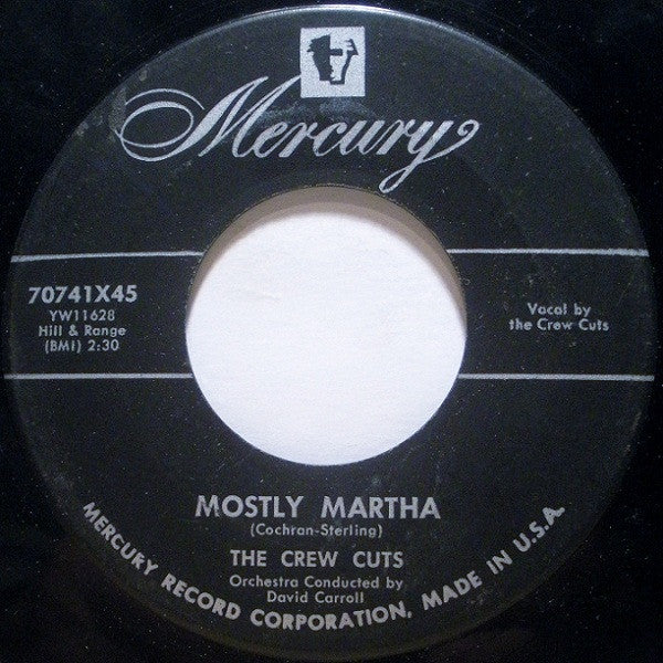 The Crew Cuts : Angels In The Sky / Mostly Martha (7", Single)