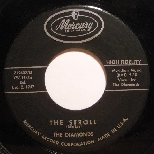 The Diamonds : The Stroll / Land Of Beauty (7", Single, Roc)