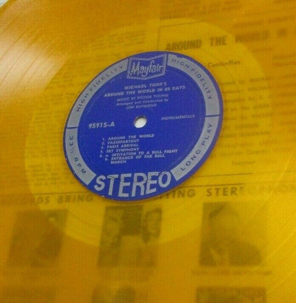 Lew Raymond* : Music From Michael Todd's Around The World In 80 Days (LP, Album, RE, Yel)