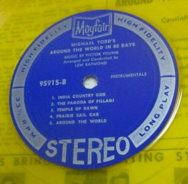 Lew Raymond* : Music From Michael Todd's Around The World In 80 Days (LP, Album, RE, Yel)