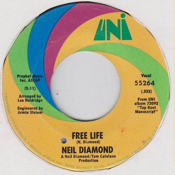 Neil Diamond : He Ain't Heavy ... He's My Brother (7", Single)