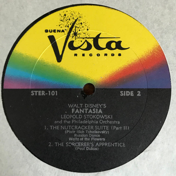 Leopold Stokowski With The Philadelphia Orchestra : Walt Disney's Fantasia (3xLP, Album, RE, RP, All)