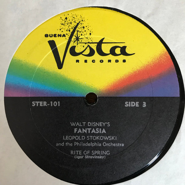 Leopold Stokowski With The Philadelphia Orchestra : Walt Disney's Fantasia (3xLP, Album, RE, RP, All)