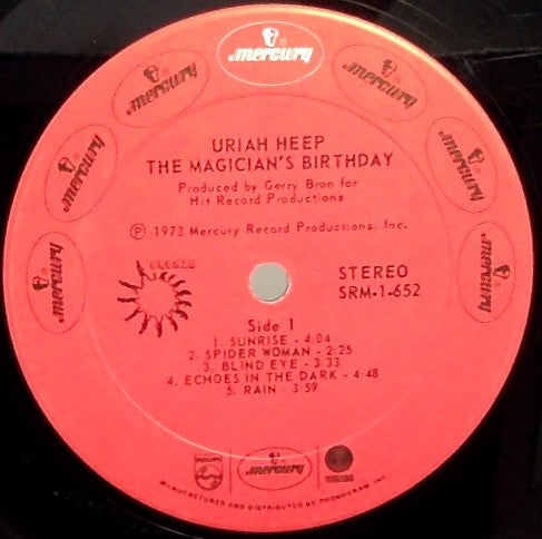 Uriah Heep : The Magician's Birthday (LP, Album, RE, Phi)