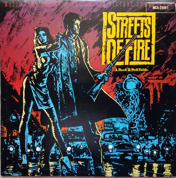 Various : Streets Of Fire - Music From The Original Motion Picture Soundtrack (LP, Album, RE, Pin)