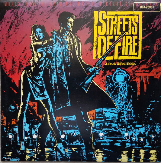Various : Streets Of Fire - Music From The Original Motion Picture Soundtrack (LP, Album, RE, Pin)