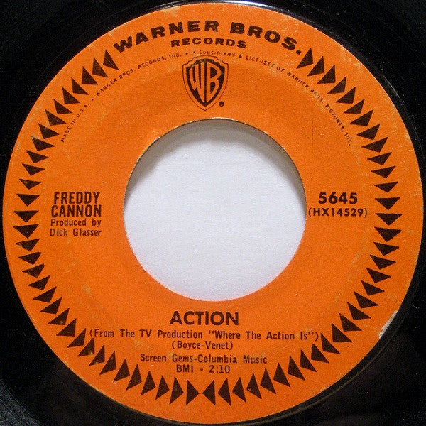 Freddy Cannon : Action / Beachwood City (7", Single, Styrene, Ter)