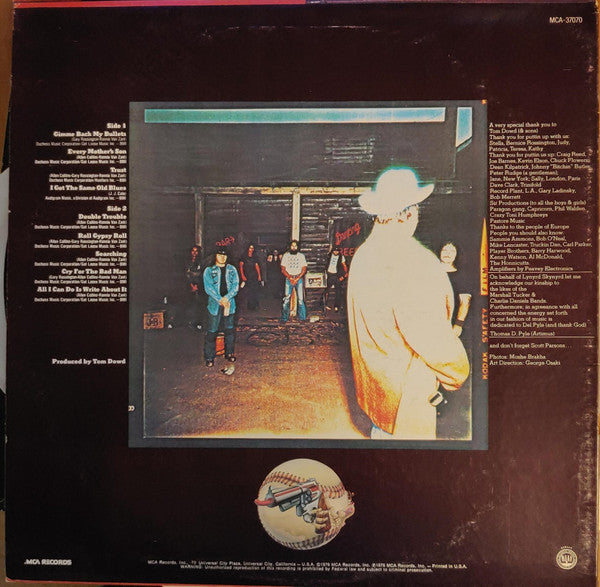 Lynyrd Skynyrd : Gimme Back My Bullets (LP, Album, RE, Glo)