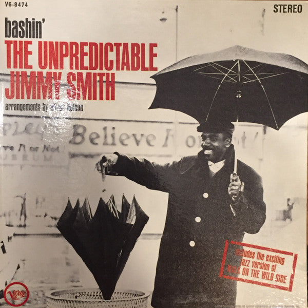 Jimmy Smith : Bashin' - The Unpredictable Jimmy Smith (LP, Album, Lam)
