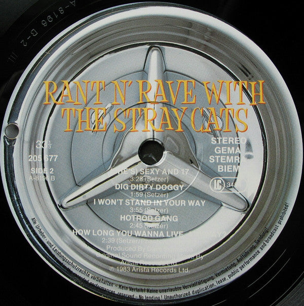 Stray Cats : Rant N' Rave With The Stray Cats (LP, Album)