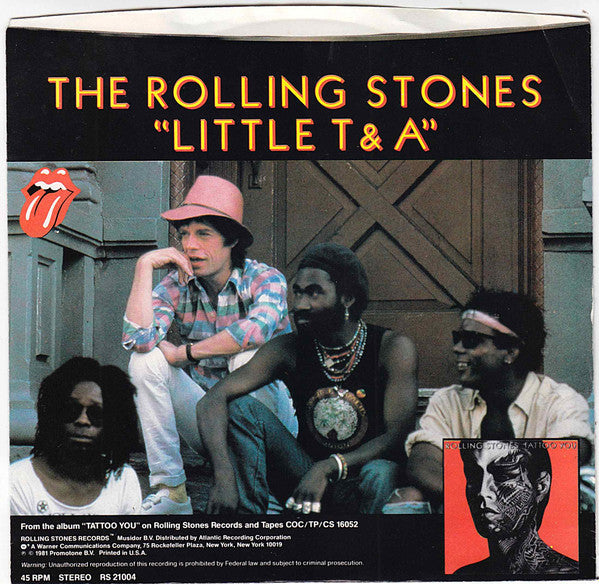 The Rolling Stones : Waiting On A Friend (7", Single, Lud)