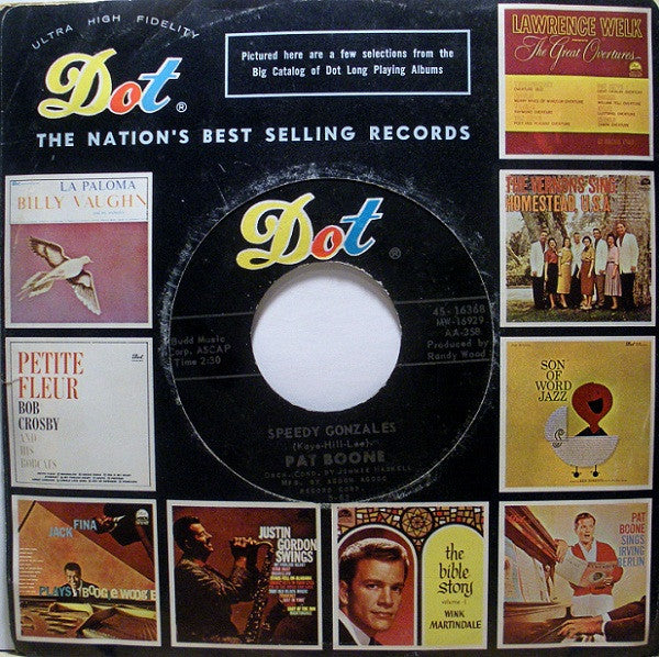 Pat Boone : Speedy Gonzales (7", Single)