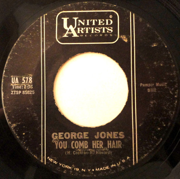 George Jones (2) : Ain't It Funny What A Fool Will Do / You Comb Her Hair (7", Single)