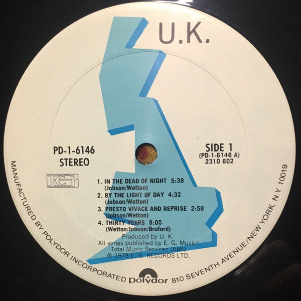 U.K.* : U.K. (LP, Album, Ter)
