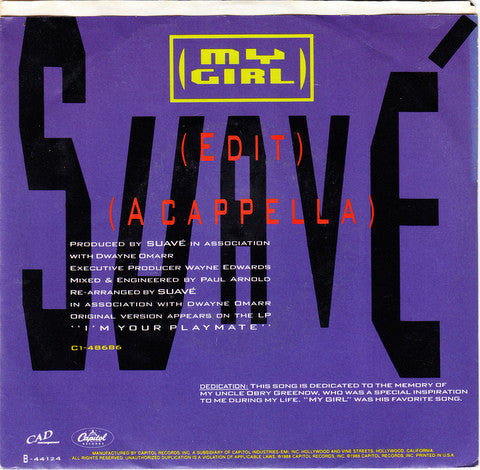 Suavé : My Girl (7")