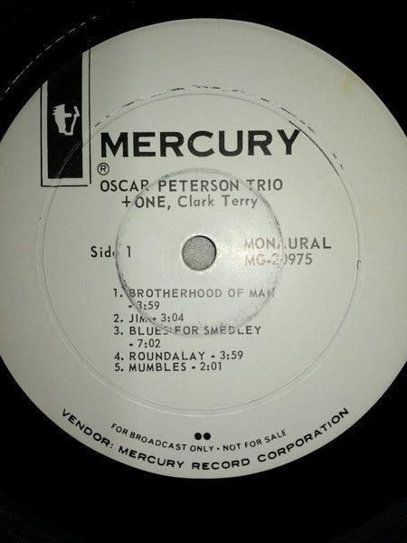 Oscar Peterson Trio* + Clark Terry : Oscar Peterson Trio + One  (LP, Album, Mono, Promo)