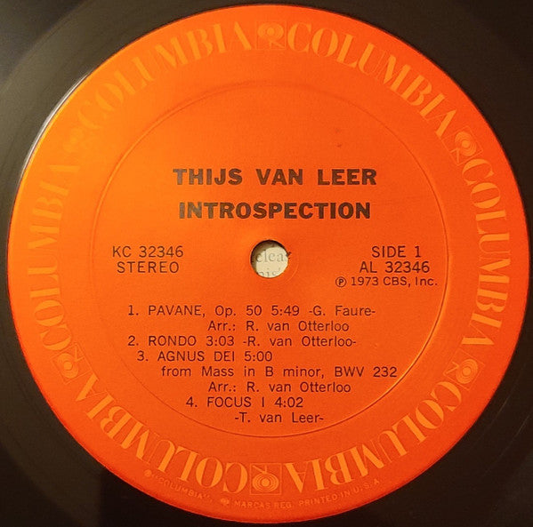 Thijs Van Leer : Introspection (LP, Album, Pit)