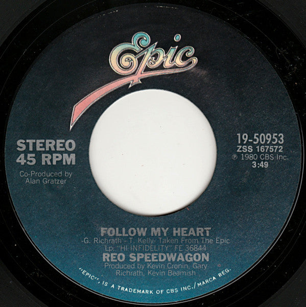 REO Speedwagon : Keep On Loving You (7", Single, Styrene, Pit)