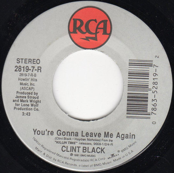 Clint Black : One More Payment (7", Single)