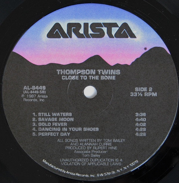 Thompson Twins : Close To The Bone (LP, Album, Ind)