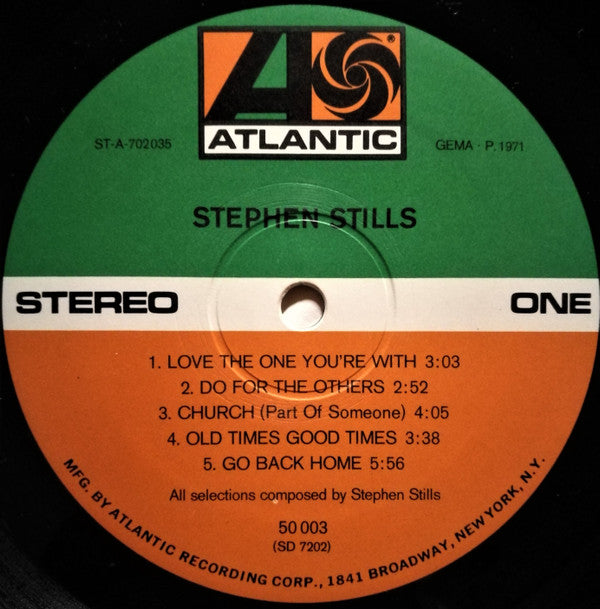 Stephen Stills : Stephen Stills (LP, Album, RP)