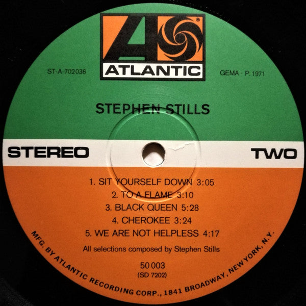 Stephen Stills : Stephen Stills (LP, Album, RP)