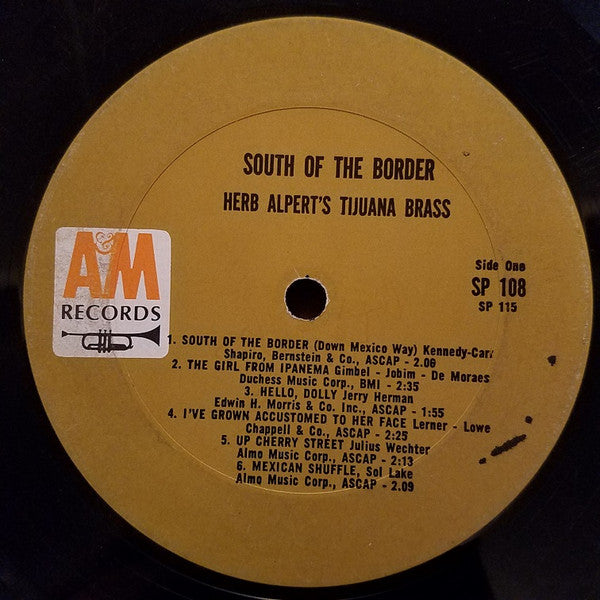 Herb Alpert's Tijuana Brass* : South Of The Border (LP, Album, Ter)
