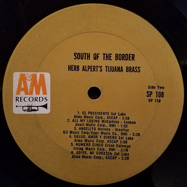 Herb Alpert's Tijuana Brass* : South Of The Border (LP, Album, Ter)
