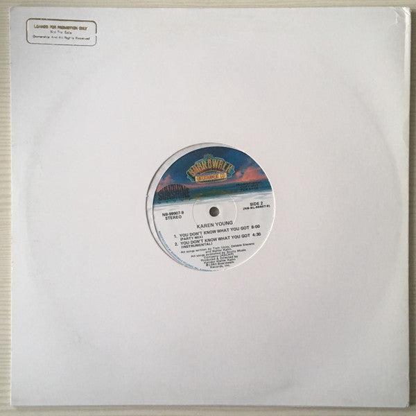 Karen Young : You Don't Know What You Got (12", Promo)