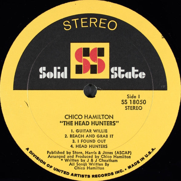 Chico Hamilton : The Head Hunters (LP, Album, Gat)